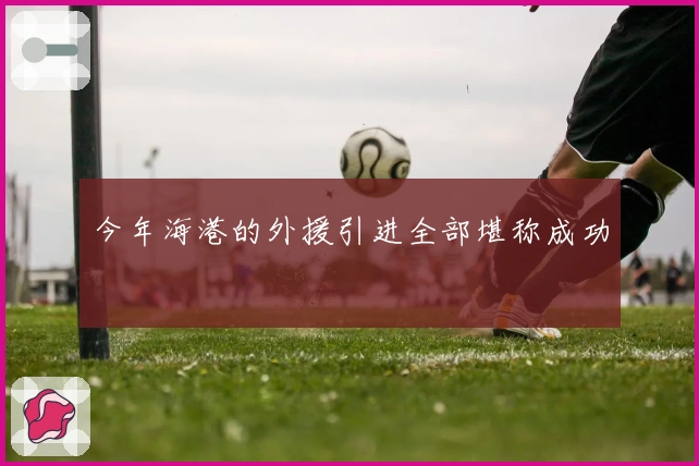 今年海港的外援引进全部堪称成功