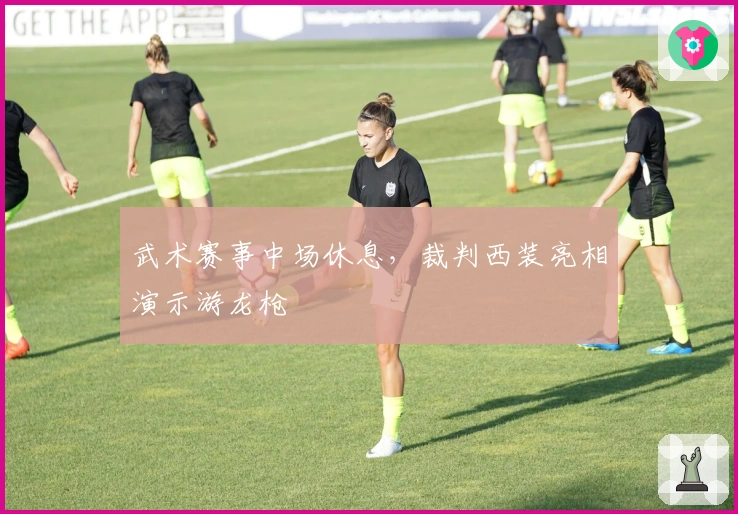 武术赛事中场休息，裁判西装亮相演示游龙枪